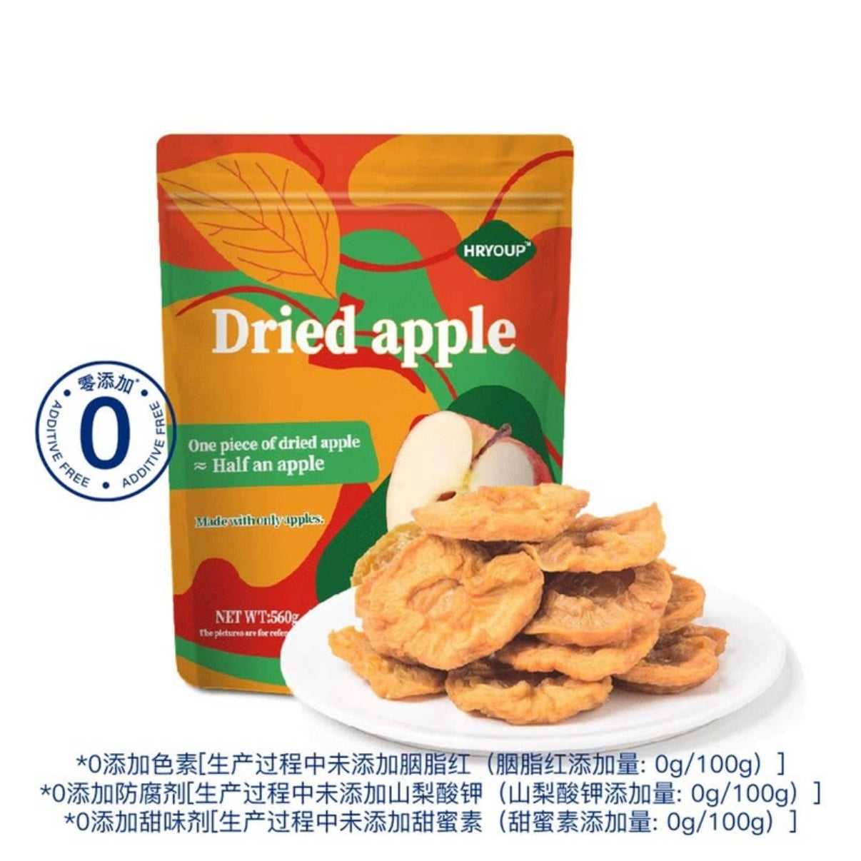 山姆 散裝 HRYOUP 苹果干 16.4g