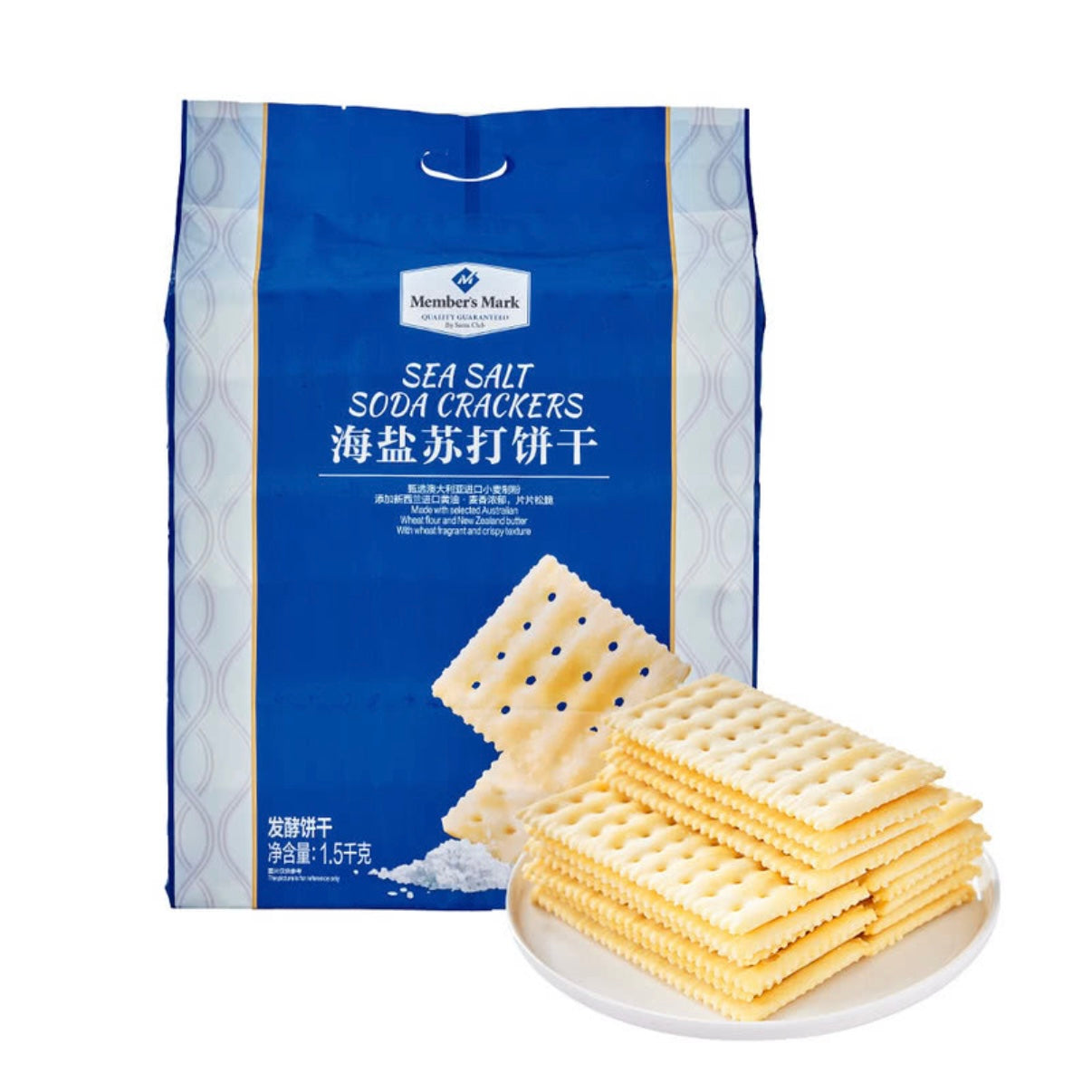 山姆 散裝  Member's Mark 海盐苏打饼干 27g