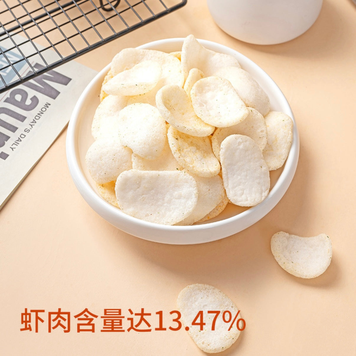 FINUTE蒜味虾片(膨化食品)300g